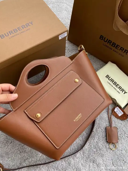 Official First Bag Ru BURBERRY Tote Pocket 0506